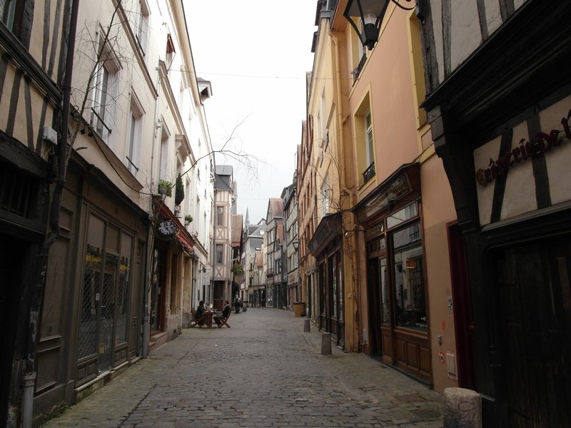 Medieval street of Rouen