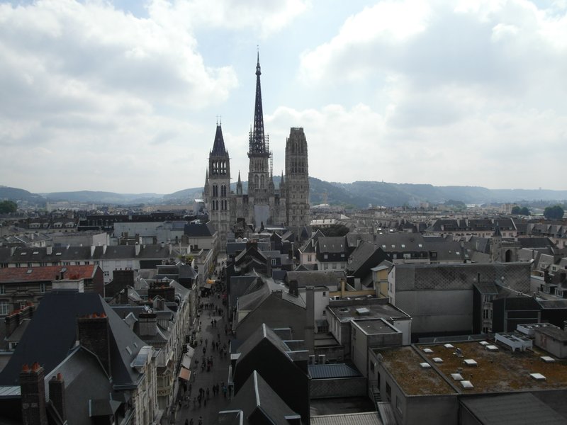 Rouen Cathedral from the clock tower