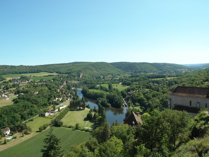 View from the ruined Chateau of Saint-Cirq-Lapopie