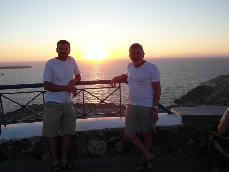Terry and Anthony's Oia sunset