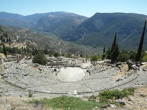 Delphi from above the Theatre