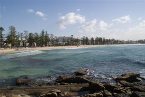 Manly Beach in full colour