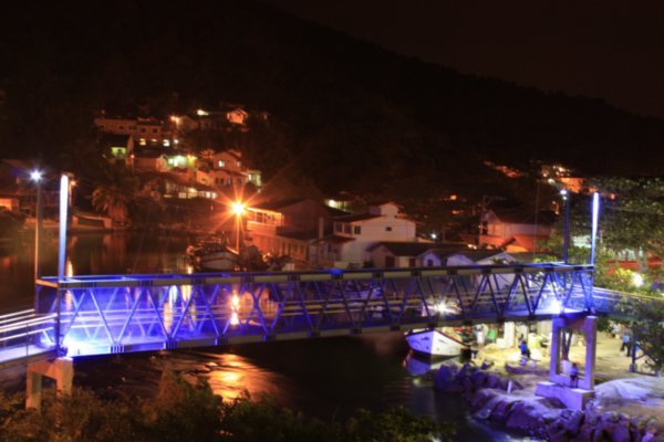Night View of Bridge at Barra Da Lagoa