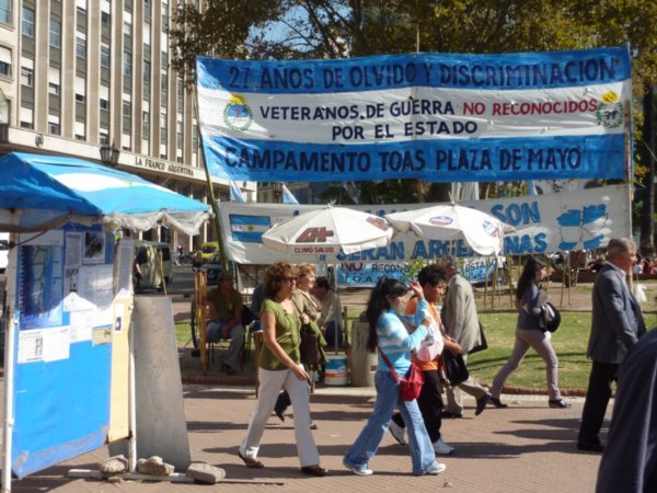 Demonstration in Plaza de Mayo