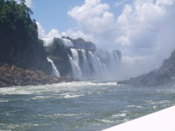 Waterfalls from speedboat!
