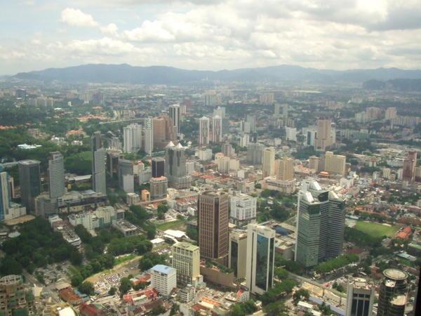 Kuala Lumpar skyline from KL Tower