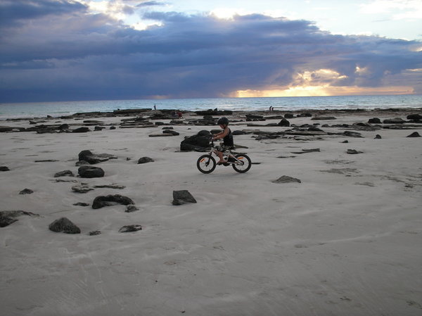 bike ridding on cable beach
