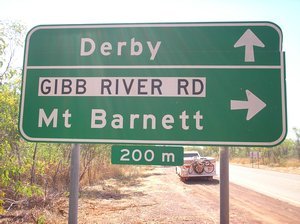 Start of The Gibb River Road