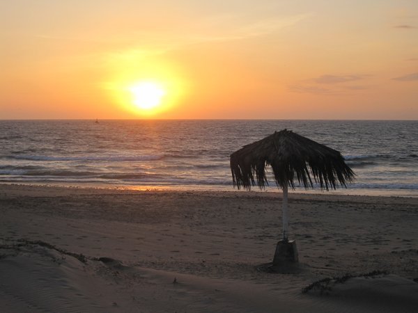 Sunset on the Beach in Mancora
