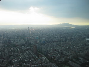 View from the top of Taipei 101