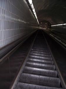 VERY long escalator in the Marta Station.
