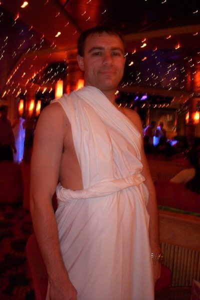 Toga party the last night