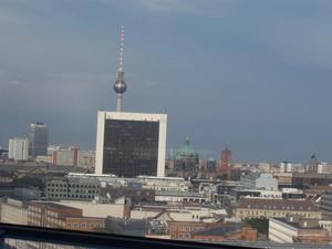 View of Berlin from the dome of the Reichstag