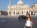 Me in front of St. Peter's.