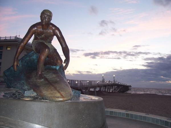 Statue on Hermosa Beach