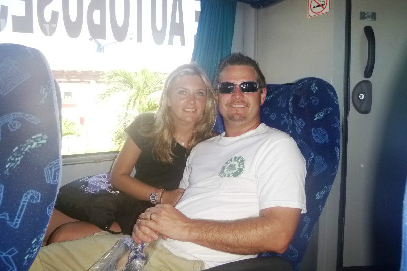 On the shuttle to the mainland - Progreso, Mexico