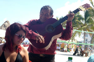 Dana and her Mariachi Man - Progreso, Mexico