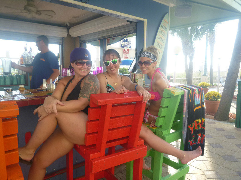 Mandy, Jen, Laurie - Summit tiki bar - Panama City Beach, FL