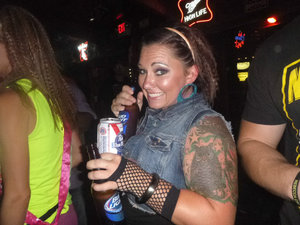 80's night for Laurie's 30th birthday! - Coyote Ugly - Panama City Beach, FL