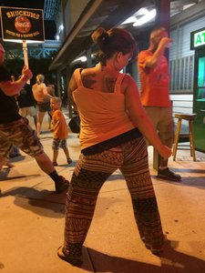 Mandy dancing at Shuckum's - Panama City Beach, FL