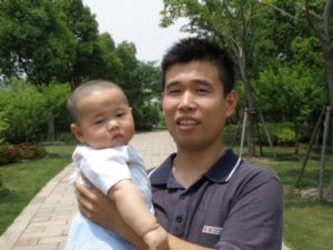 Chinese Dad and baby