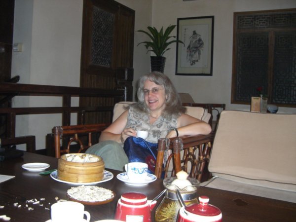 Linda at Tea House