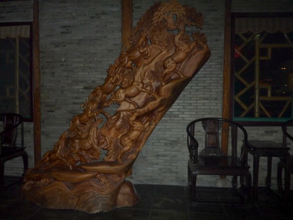Wood carving
