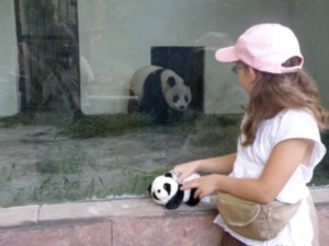 Leah and Giant Panda