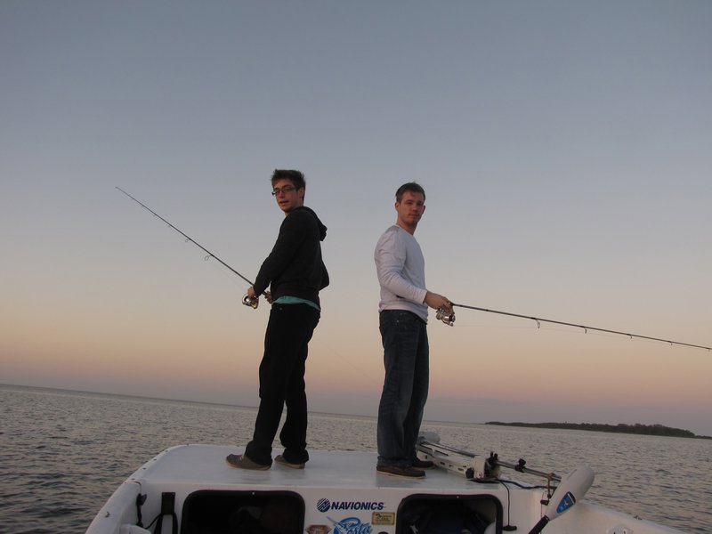 Brothers fishing