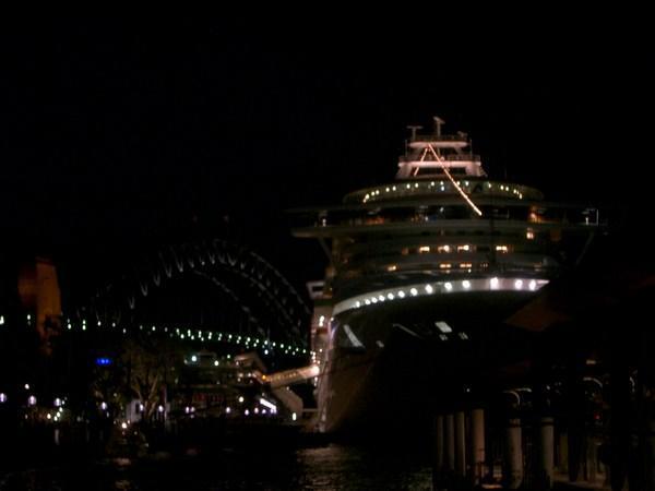 A Cruise Ship & The Harbour Bridge