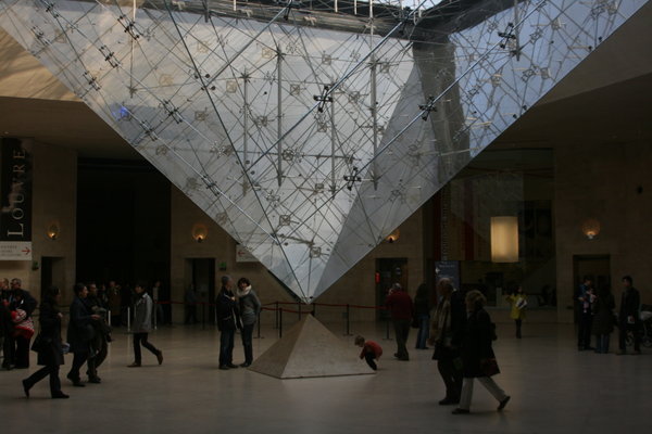 In the Louvre,  Isnt the Holy Grail under there?