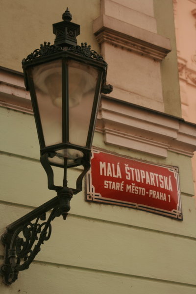 Just a lamp and street sign