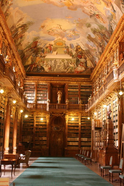 The library at the monastery 