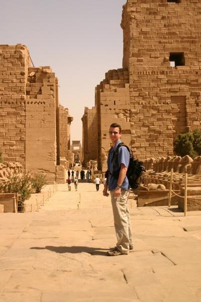 Matt at Karnak Temple
