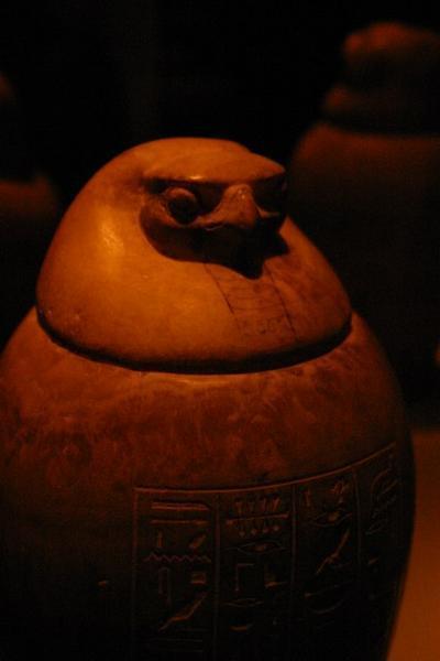 Canopic Jars that hold internal organs