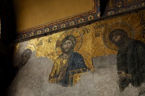 Diesis mosaic in Hagia