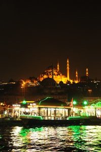 Suleymaniye mosque from the Galata bridge