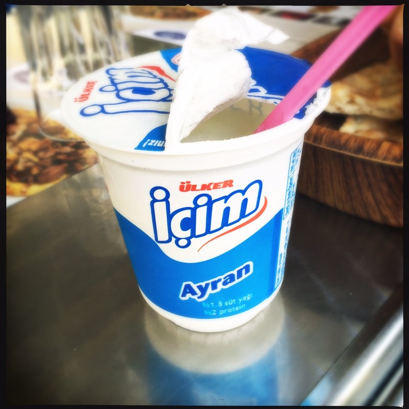White yogurt drink.   Not black