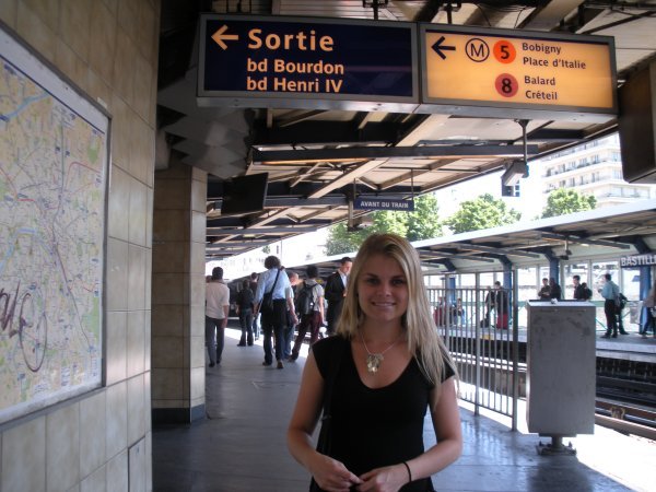 Just got off the subway in Paris.. about to go find our hostel