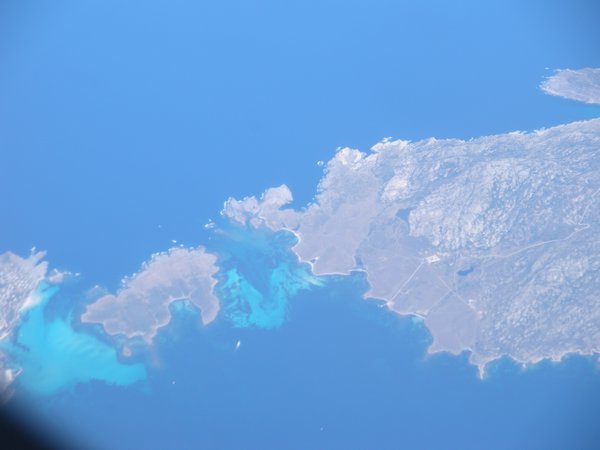 Flying over Sardinia