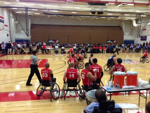 Marine wheelchair basketball