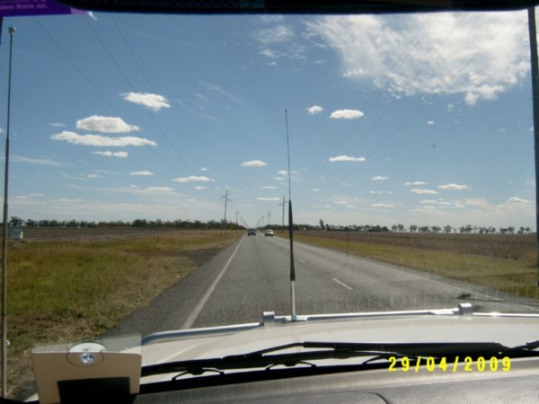 Road to Chinchilla counting telegraph poles