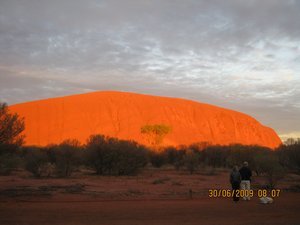 136  30-6-09 Uluru at sunrise look at the colour