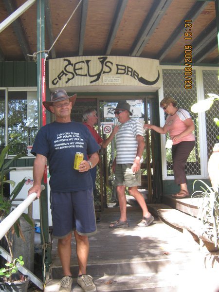 45   3-8-09   The Bar at  Goat Island on the Adelaide River on the Croc Tour