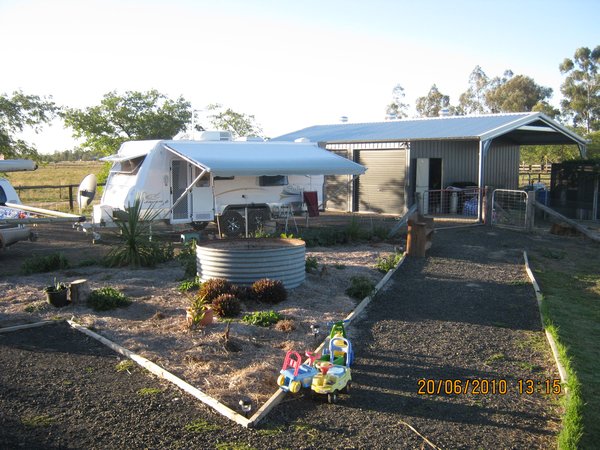 5  20-6-10  Our spot in the driveay of the new house Goondiwindi QLD