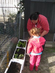 1a13-8-10 Mum & Maddy planting vegies