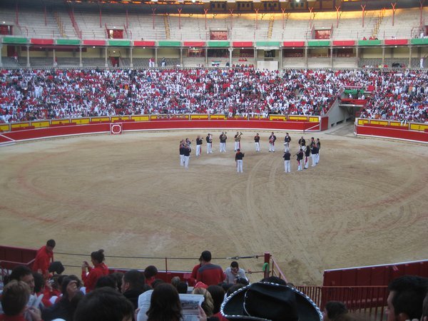 in the Toro Arena Pamplona