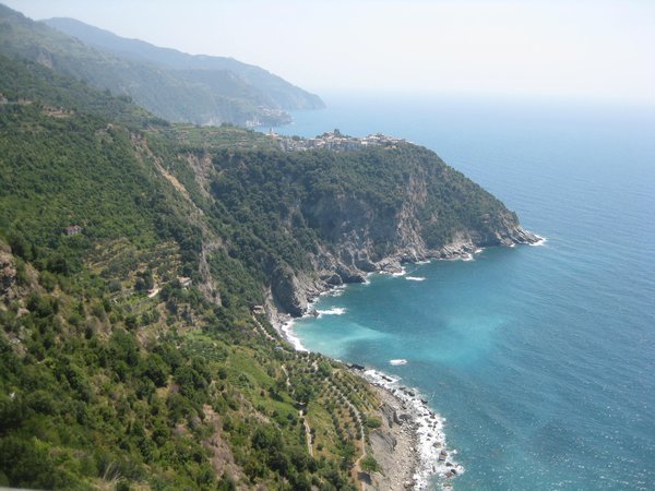 The view from a little cafe between Corniglia and Vernazza