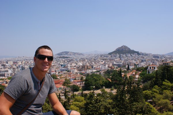 Vince overlooking Athens