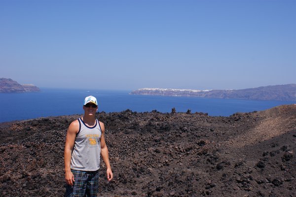 On  top of the volcano